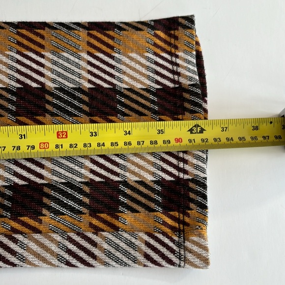 Free People Plaid Cropped Flare Pants Size 12 - Picture 12 of 16